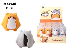 Точилка пластиковая CUTE CAT, 1 отверстие для заточки, без контейнера для стружки, ассорти 2 цвета,