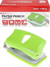 Дырокол (ДР-2775), на 10л., пластик./к в карт. коробке, зеленый, кратно 12 шт