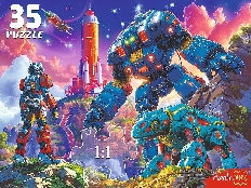 МАКСИ-ПАЗЛЫ 35 элементов. ТРАНСФОРМЕР И РОБОТ (Арт. Ф35-3428)