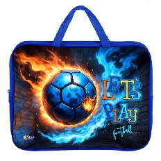ПМД 4-20 Игра в футбол - папка менеджера А4(ручка - тесьма),п/э с диз. широкая боковинка,350х265x80м