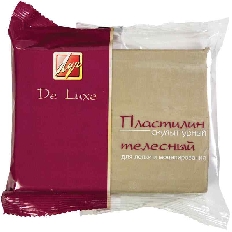 Пластилин скульптурный Луч DE LUXE телесный 300 г