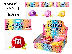 Игрушка-антистресс, 5*5 см, ассорти 4 цвета, ОПП-упаковка/картонный дисплей