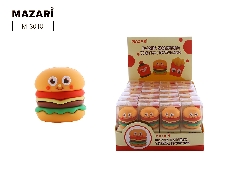 Точилка пластиковая BURGER, 1 отверстие для заточки, 1 дизайн, ПВХ-упаковка