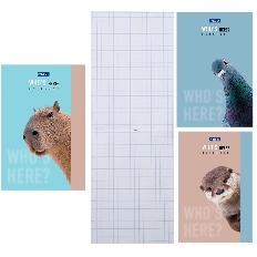 "Premium" Блокнот 40л А6ф 80г/кв.м клетка отрывная склейка Обл. мел.бумага глянц. ламин. се