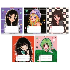 Тетр 24л скр А5 лин обл карт 13778-EAC ВД лак Светло-зеленая