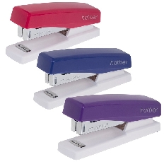 Степлер  Hatber -Matrix- №24/6,26/6 Пластиковый 20л 80 скоб захват 45мм  Ассорти в картонн