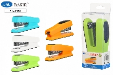 Степлер: пластмассовый корпус /цвета в ассортименте/, скобы-24/6, 12*3,7*3,5см, для 30 листов; в пла