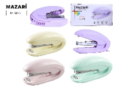 Степлер № 10, KERNY, 12 листов, ассорти 6 цветов, пластиковый корпус, картонная упаковка