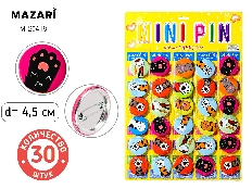 Значок металлический ЛАПКА, 4.5 см, ассорти, ОПП-упаковка