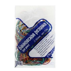 Резинка банковская, диаметр 60 мм (50 г / 200 упаковок в кор.), цветная