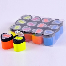 Точилка пластиковая DARK HEART, 2 отв, с конт.