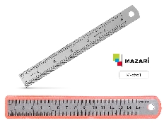 Линейка металлическая, 15 см, ОПП- упаковка