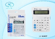 Калькулятор: 12-разрядный, в индивидуальной упаковке, размер упаковки-20.4*15.4*4.0 см.