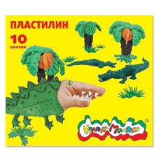 Пластилин Каляка-Маляка 10 цв. 150 г со стеком 3+