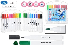 Набор фломастеров: "ЗАЙЧИК"; с мягкой кистью /толщина линии 1-7 mm/, на водной основе; трёхгранный б