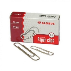 Скрепки канцелярские L50 мм, 50 шт. гофрированные Г50-50
