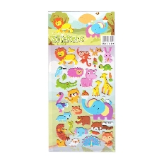 Наклейка объемная 10*16см Зверята уп20/4000шт YD-138-01 Р22072-5