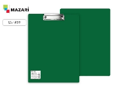 Планшет M-1623 с верхним прижимом, пластиковый, А4, 1.5 мм, зеленый