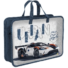 ПТ-18-10 Street style- папка печать на пластике с ручками, дизайн с двух сторон