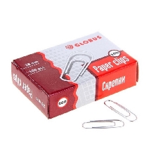 Скрепки канцелярские L28 мм, 100 шт. С28-100