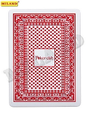 Карты игральные пластиковые Покер (54 шт), красная рубашка ИН-9121
