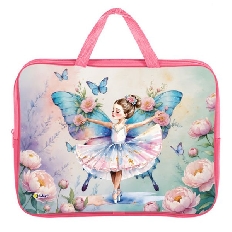 ПМД 4-20 Грация танца - папка менеджера А4(ручка - тесьма),п/э с диз. широкая боковинка,350х265x80мм