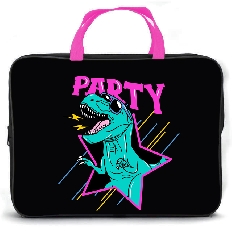 ПМД 2-20 Party dino -папка менеджера А4(ручка - тесьма),п/э с диз.,  350х265x45 мм