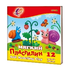 Пластилин ЛУЧ КРОХА 12 цв. 198 г со стеком