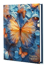 Ежедневник учителя А6+, 256стр.,7Бц, Уф-лак"Бабочки"