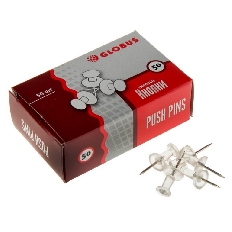 Кнопки силовые 50 шт. прозрачные КС-50П