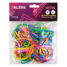Банковская резинка 50г диаметр 43мм Neon KLERK 231703 ассорти
