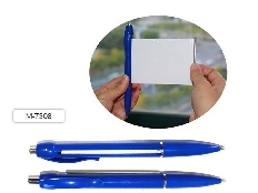 Ручка M-7308 шариковая автоматическая ШПАРГАЛКА,СИНЯЯ,пулевид.пиш.узел 0.7мм,корпус пластик.синий