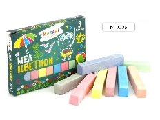 Мел цветной, 9цв., карт.коробка