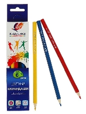 Набор цветн.каранд КЛАССИКА 6 цв. шестигранные дерев.