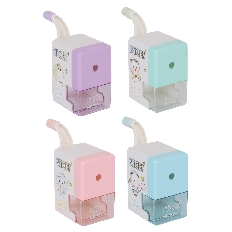 Точилка механическая 89*48*79мм контейнер Малыш CASSINI КОКОС 230971 ассорти 4 вида