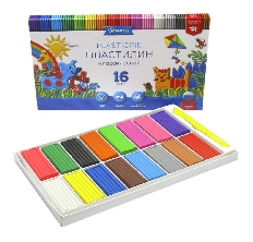 Пластилин серия "КЛАССИЧЕСКИЙ"  16 цветов ПЛ16-06К