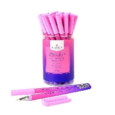 Ручка маслян. LOREX GRADIENT.SWEET серия Slim Soft 0,50 мм синий, кругл. прорезин. корп., игловид.на