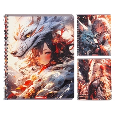 Тетр 48л Wсп А5 кл 14600/3-EAC полн УФ лак Девушка и дракон