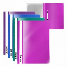 Папка-скоросшиватель пластиковая ErichKrause® Fizzy Vivid, A4, ассорти (в пакете по 20 шт.)