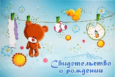 "Лис" Папка д/свидетельства о рождении А5 ламинат "На прищепках"