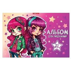 Альб д.рис 20л скр А5 14409-EAC твин УФ лак Подружки