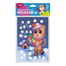 Км-037 Увлекательная мозаика (металлизированная) малый набор "Котик"