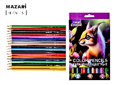 Карандаши цветные дерев. FANTASY,трёхгран.,18 цв.