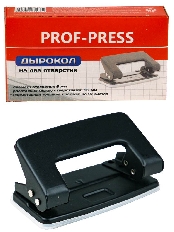 Дырокол (ДР-4186), на 10л., метал./к в карт. коробке, кратно 12 шт