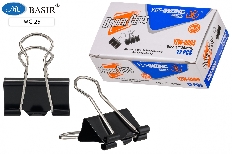 Зажим: металлический, ширина - 25мм /черный/