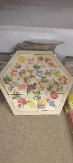 Настольная игра 19,5*22,5*1 "Собирай-ка"Гексагон дер.Транспорт