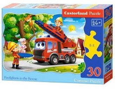 В-03792 Пожарные спешат на помощь, 30 деталей (MIDI)Castor land