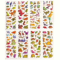 Наклейка декор 7*17см Дино 8в S13-105-112 уп20шт Р307-29