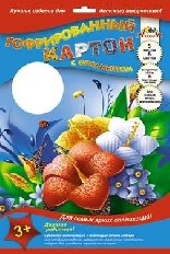 Цветной гофрокартон с рисунком А4 5цв.