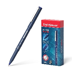 Ручка капиллярная ErichKrause® F-15, цвет чернил черный (в коробке по 12 шт.)